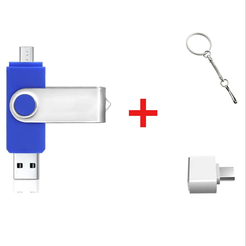 USB флеш-накопитель 128 Гб 64 Гб cle usb флеш-накопитель 32 Гб оперативной памяти, 16 Гб встроенной памяти, флэш-накопитель 8 ГБ 4 ГБ мини USB 3,0 флеш-накопитель диск для микро-чехол для телефона - Color: free micro adapter