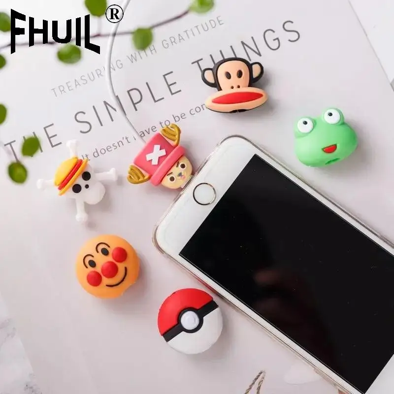 

Cartoon Cable Winder Holder Earphone Mouse Cord Adorable Protective Sleeve Charger Cable Management For Phones Cable USB TypeC