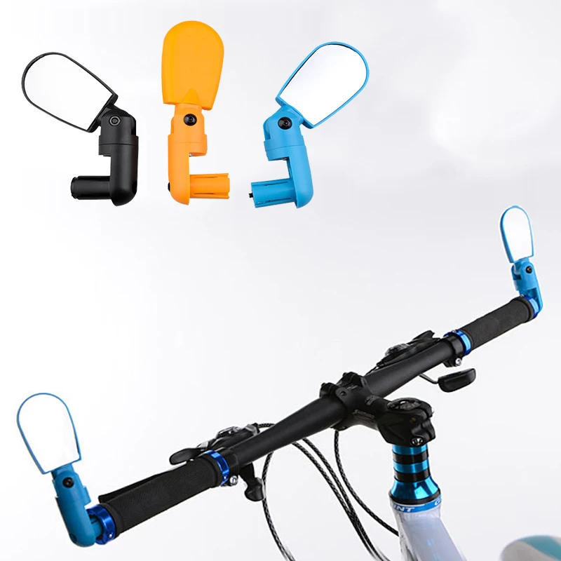 

Bicycle rearview mirror handlebar rotating safety mtb adjustable bicicieta grip mountain bike road convex plane flexible glass