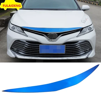 

1pcs For Toyota Camry XLE V6,XLE,LE,L 2018-2019 stainless steel Front Engine Hood Lid Bonnet Cover Trim Car Styling Accessories