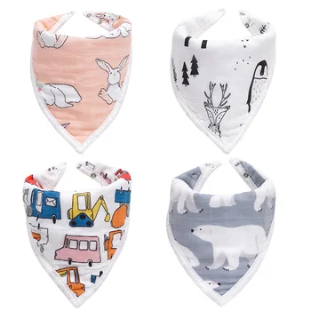 

Dropshipping Infantil Soft Baby Bibs Newborn Babador Bebe Triangle Bandanas Scarf Feeding Burp Cloth Drooling Towel Baby Stuff