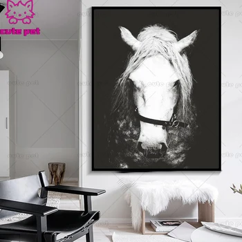 

5D Diamond Painting Horse painting Full drilling Diamond Embroidery Cross Stitch Animal Wall Pictures rhinestones diy Room Decor