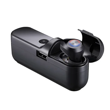 

Invisible Earbuds Bluetooth 5.0 Headset Single Ear Wireless Sports Earphones Mini Stereo In-ear Charging Box