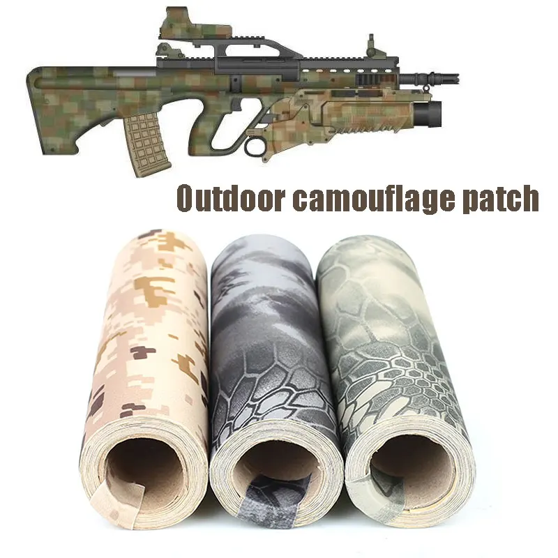 

Camouflage Tape Durable 3 Colors 150*20cm Cell Phones Hunting Sticker Camping Fishing Blade Firearms Handles Polyester