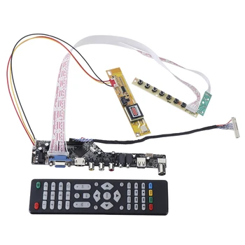 

TV+HDMI+VGA+AV+USB+Audio TV LCD Driver Board Controller Board DIY Kit 15.4 Inch Lp154W01 B154Ew08 B154Ew01 Lp154Wx4 1280X800 LCD