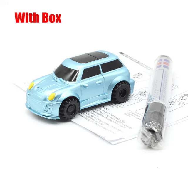 B04 with box Новинка,, волшебная ручка, индуктивный автомобиль, грузовик, следуем за любой нарисованной черной линией, трек, мини-игрушка, инженерные транспортные средства, обучающая игрушка - Цвет: B04 with box