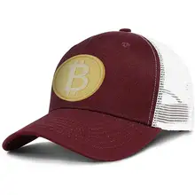 Мужская Биткоин бейсбольная Кепка Регулируемая сетка Солнцезащитная плоская кепка