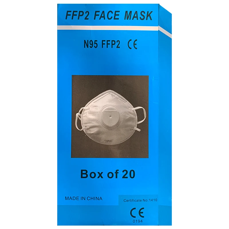 

20Pcs N95 FFP2 Mask Filter Respirator Anti-Dust Prevent Bacteria Mouth Face Masks Anti Fog & Haze Breathing Safety Masks