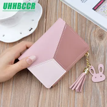 

2019 Tassel Women Wallet Small Cute Wallet Women Short Leather Women Wallets Zipper Purses Portefeuille Female Purse Clutch