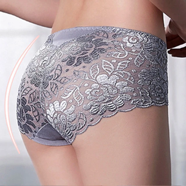 New Underwear Women's Sexy Lace Seamless Pure Cotton Crotch Thin Breathable  Mid Waist Seamless Comfortable Buttocks Briefs - AliExpress