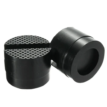 

2Pcs 5cm Universal Slotted Frame Rail Floor Jack Guard Adapter Lift Rubber Pads