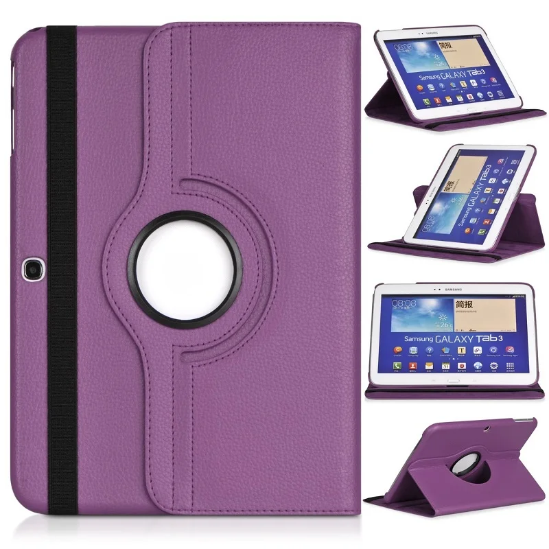 Per Samsung Galaxy Tab 3 10.1 Gt P5210 P5220 P5200 Della Copertura Di Caso Per Galaxy Tab 3 10.1 "360 Rotante Folio Del Basamento Dell'Unità Di Elabor
