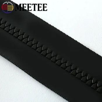 

Meetee 2/4M 5# Resin Waterproof Zipper Loading Coil Code Resin Zip Outdoor Coat Waterpoof Zippers DIY Apparel Sewing Accessories