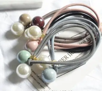 120 шт/Партия DIY простой мульти контрастный цвет жемчужный ободок для волос конский хвост эластичность резинка для волос Инструменты для укладки волос аксессуары HA1329