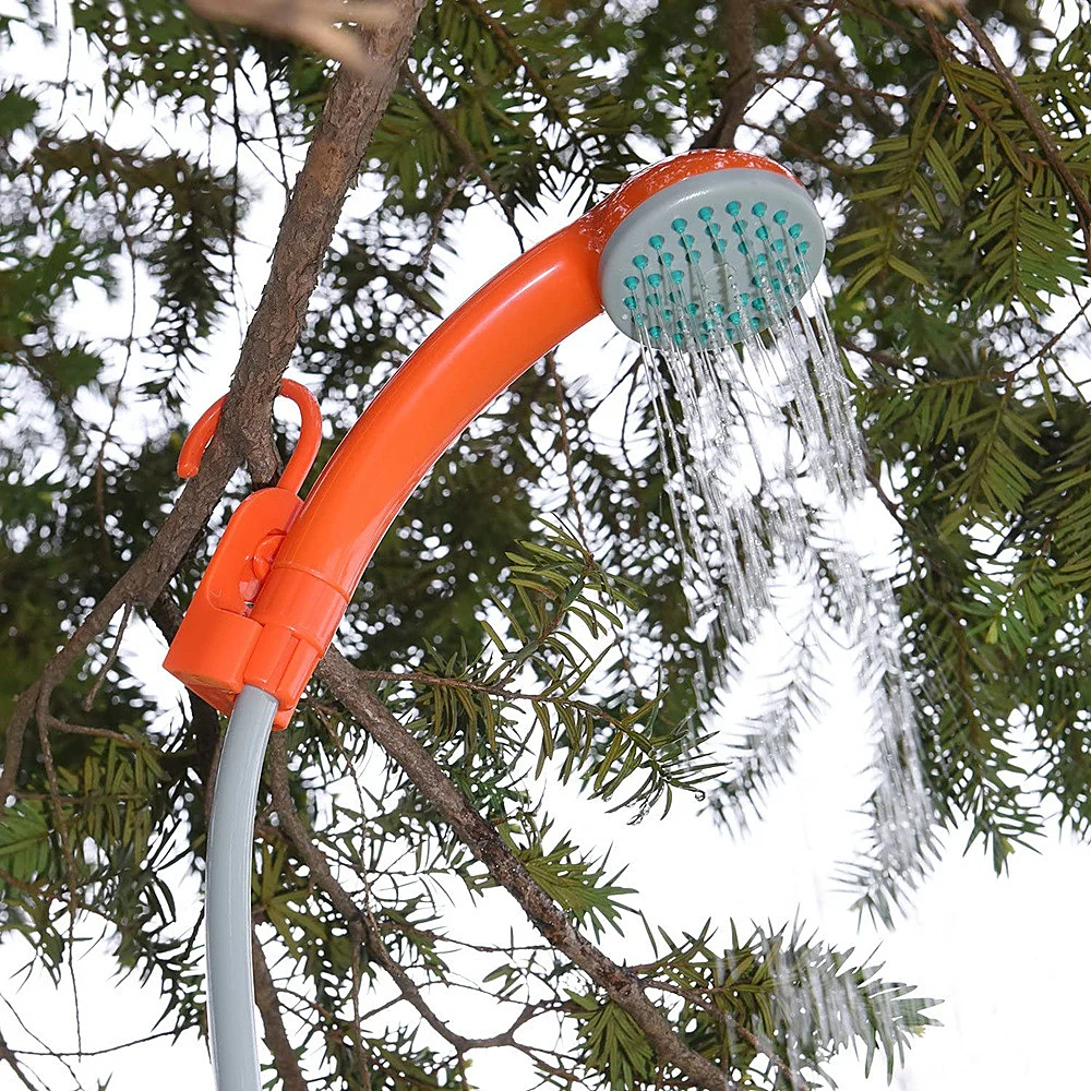 Camping Shower Portable Camping Shower Outdoor Camping Shower Pump Rechargeable Head Bucket for Hiking Traveling camping shower set