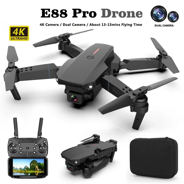 ZHENDUO E88 Pro Drone 4k Profesional HD 4k Rc Airplane Dual-Camera Wide-Angle Head Remote Quadcopter Airplane Toy Helicopter 1