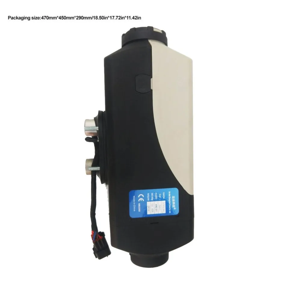 Новая распродажа 12V Пластик Черный, серый цвет одно отверстие 8KW нагреватель с удаленным глушитель выхлопных газов черный жидкокристаллический переключатель нагреватель воздуха на дизельном топливе