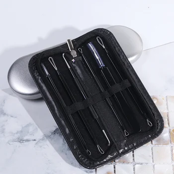 

6pcs/Set Stainless Steel Blackhead Remover Professional Acne Pimple Squeeze Pore Cleaner Face Skin Care Beauty Tools TRMP03