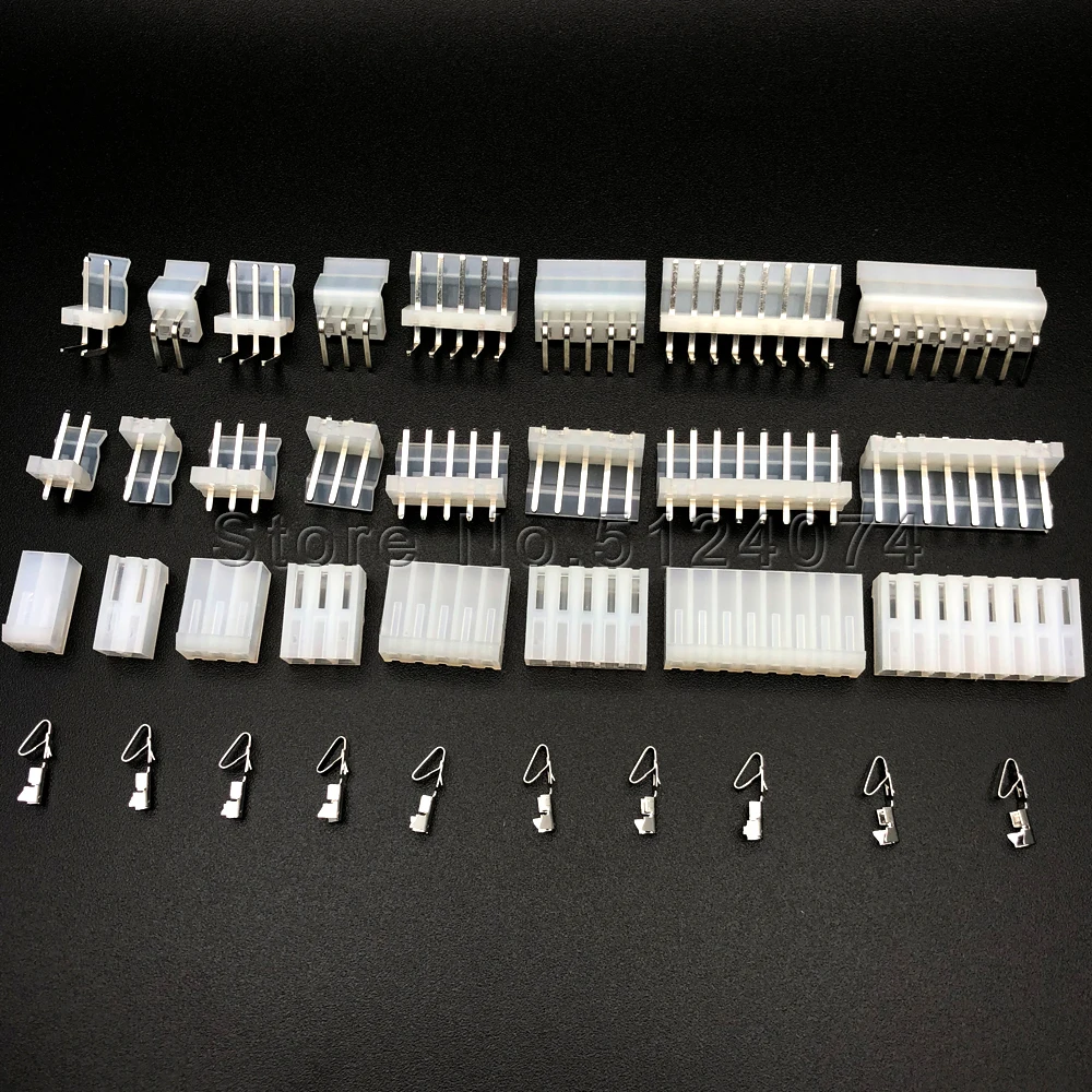 

Sets CH3.96mm connector 2/3/4/5/6/7/8/9/10P CH3.96 straight/curved Bending needle seat/plug/reed Terminal Kit/Housing/Pin Header