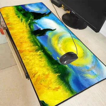 

Yuzuoand Big Promotion Cool Art Nouveau Speed Mouse Pad Computer Notebook Anime Durable Natural Rubber Mouse Pad Large Size