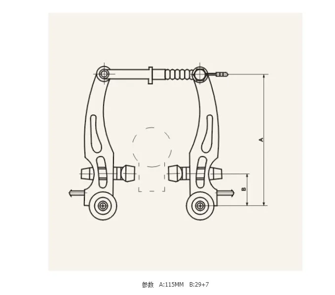 Велосипед V-Brake Kit дорожный велосипед V-Brake автомобильный производитель горный велосипед тормозные ворота устройства Аксессуары Алюминиевый сплав