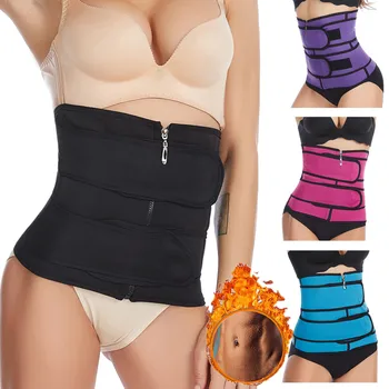 

Neoprene Sauna Shaper Waist Trainer Corset Sweat Slimming Belt for Women Weight Loss Compression Trimmer Workout Fitness