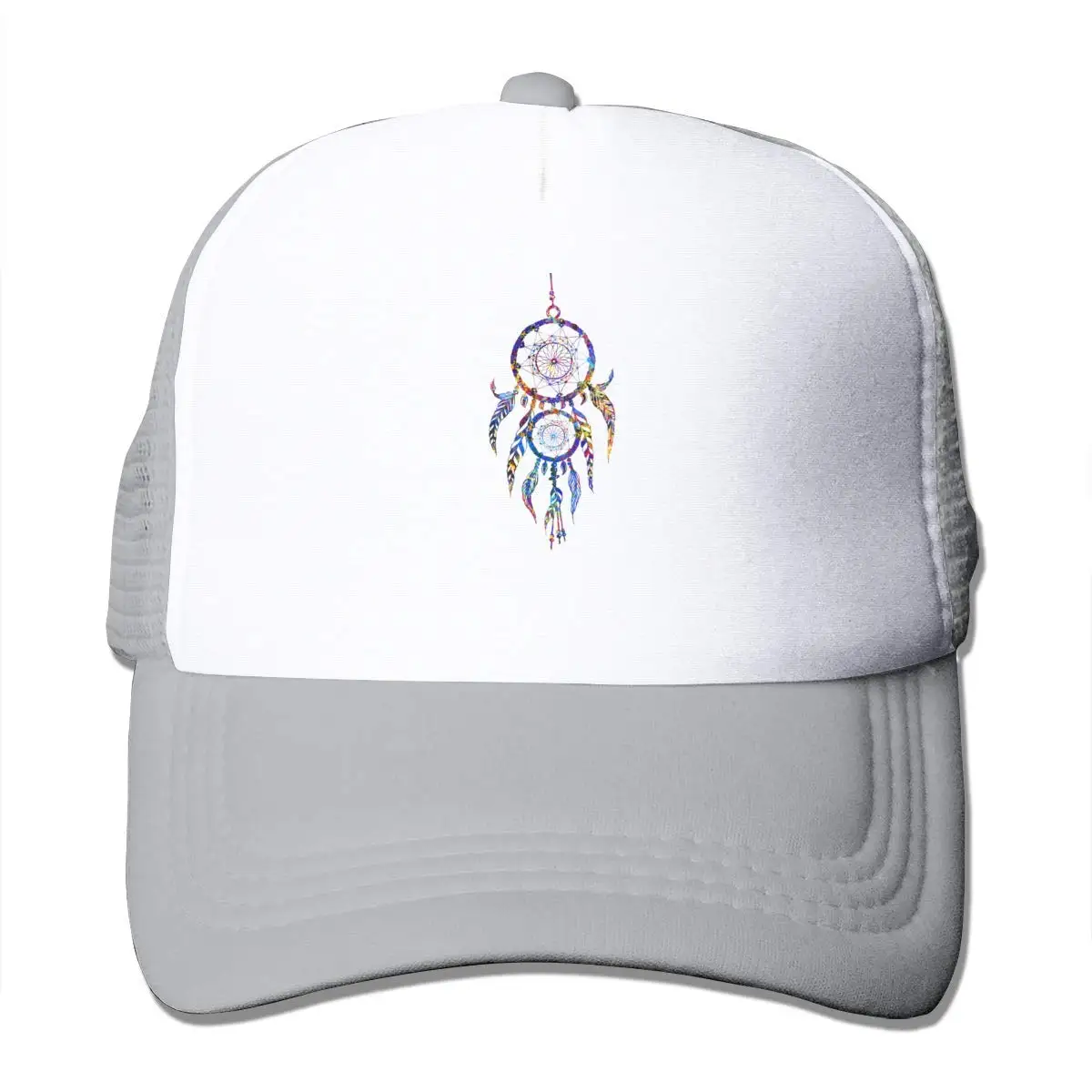 TSDFCBeautiful Dreamcatcher сетчатая бейсбольная Кепка унисекс Регулируемая Кепка В Стиле Дальнобойщика серая