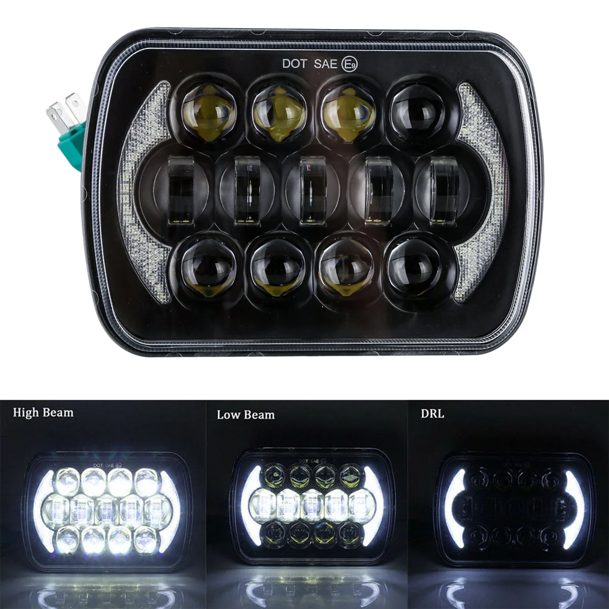 

Headlamp 105W DRL LED Headlight Super Bight Head Lamp For Chevrolet Jeep Cherokee XJ Headl Amps Dropshipping