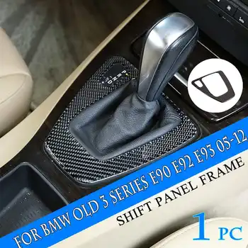 

Car Styling Interior Cover Trim Gear Shift Panel Frame Trim Stickers for BMW old 3 series E90 E92 E93 05-12