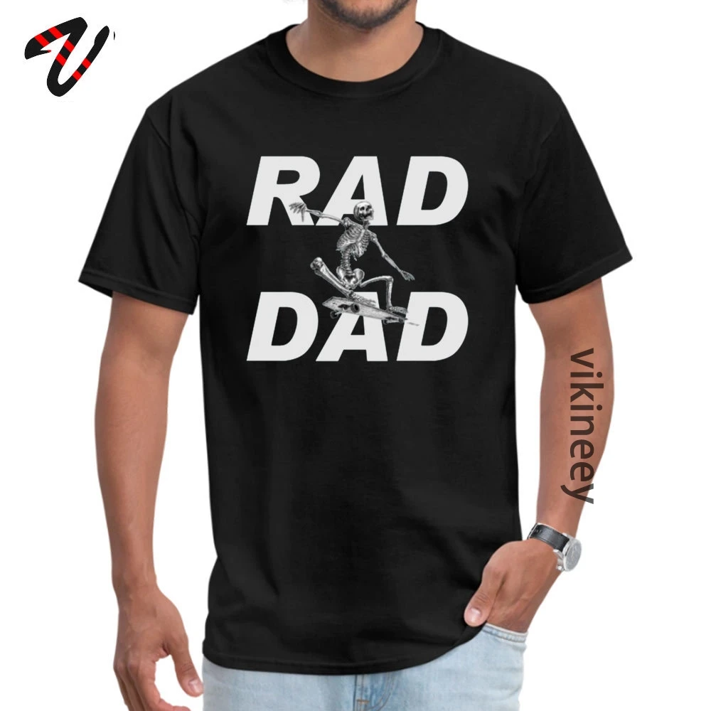 Rad dad/футболки в подарок Семейные футболки из хлопка с круглым воротником и