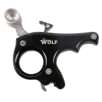 

Stainless Steel 3 Finger Archery Release Aid for Compound Bow Archery