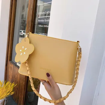 

New Arrival Textured Small Bag WOMEN'S Bag 2020 New Style Fashion Fashion Popular Shoulder Bag Versatile Hand Shoulder Bucket Ba