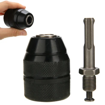 

Quick Change Keyless Drill Chuck W/ SDS Adaptor Converter Tool 2-13mm 46mm Shank