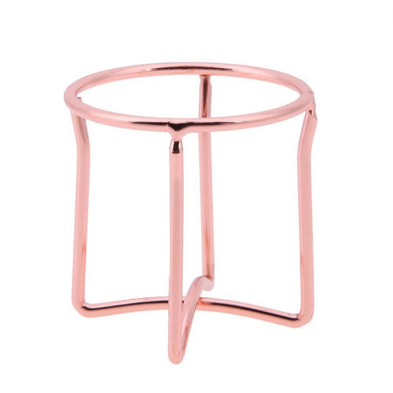 Beauty Makeup Puff Holder Portable Carbon Steel Rose Gold Blender Storage Rack Display Stand Drying |