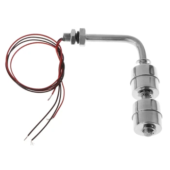 

Stainless Steel Right Angle Water Level Sensor Liquid Float Switch Tank Pool 10W