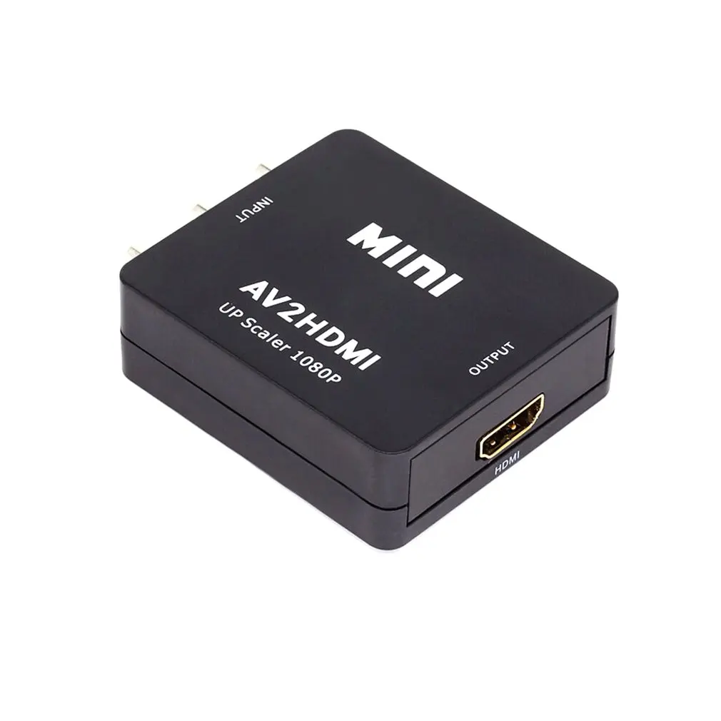 Мини AV в HDMI конвертер адаптер AV CVBS 3RCA в HDMI конвертер коробка 1080P видео AV2HDMI конвертер для HDTV PS3 PS4 DVD PC