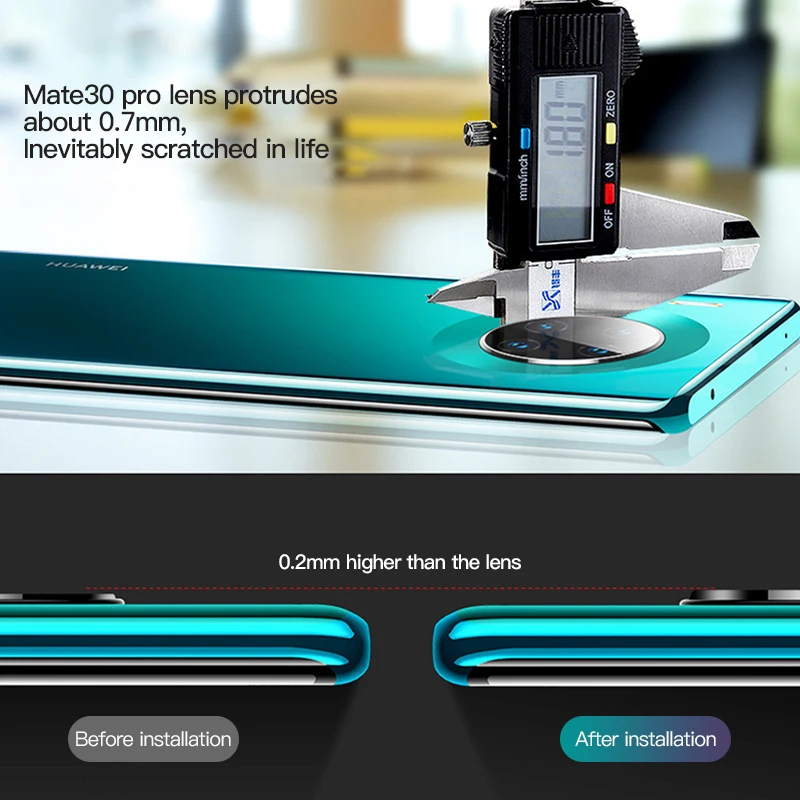 Защитная пленка для объектива камеры ACCEZZ из закаленного стекла для huawei mate 30/mate 30 Pro, Защитная пленка для задней камеры