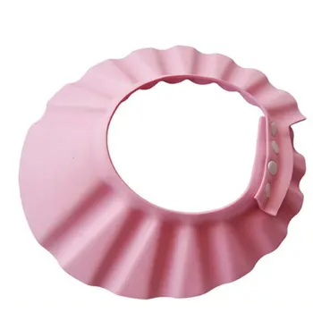 

Baby Children Kids Safe Shampoo Bath Bathing Shower Cap Hat Wash Hair Shield Adjustable Elastic Shampoo Cap