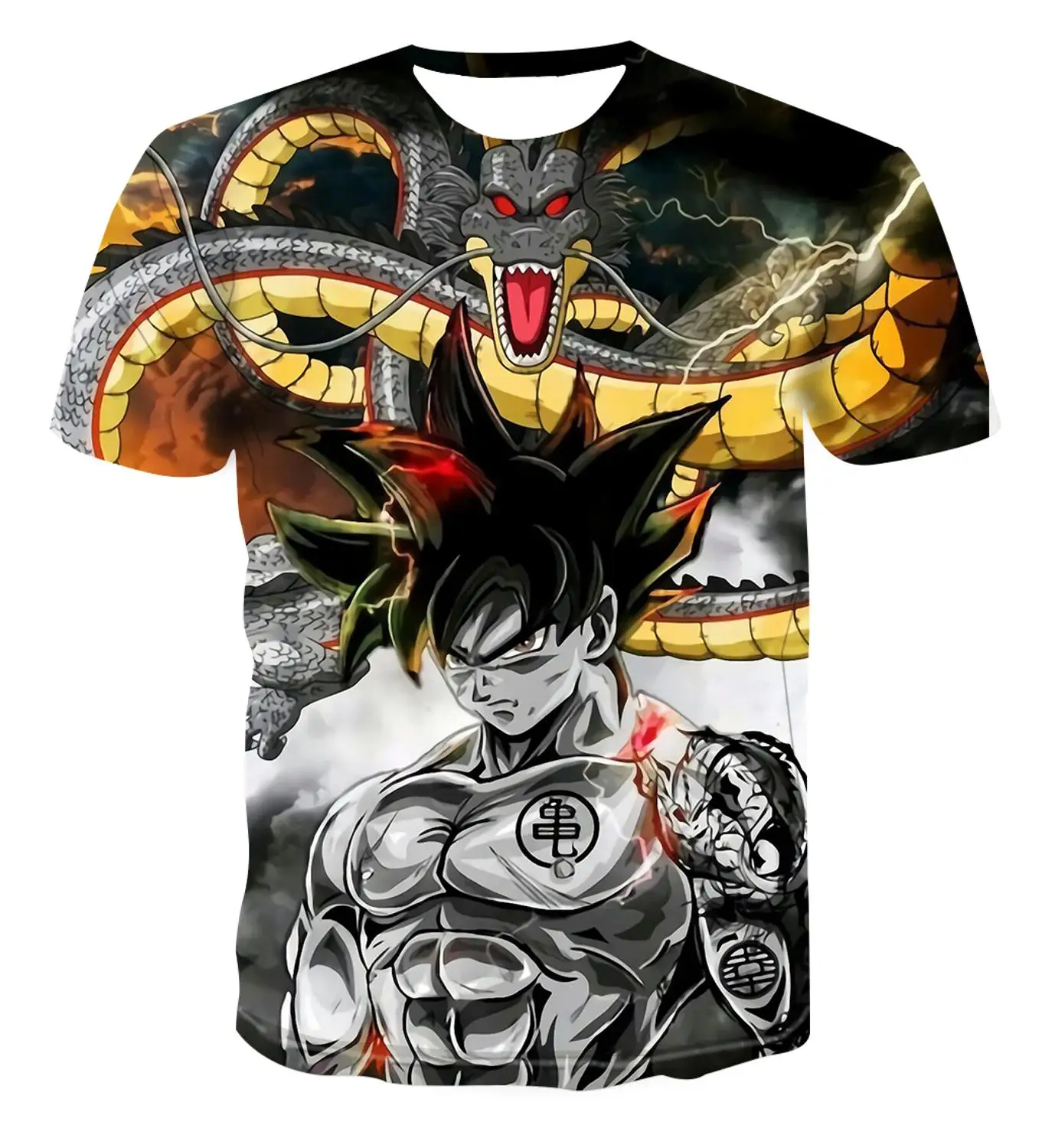 New Dragon Ball Z T Shirts Mens Summer 3D Print Super Saiyan Goku Black Zamasu Vegeta Dragonball Casual Tee Shirt tops Tee _ - Mobile