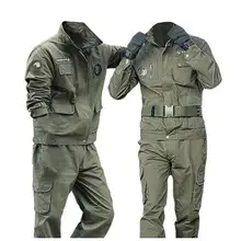 Macacão espesso masculino, roupa militar de trabalho para outono e inverno