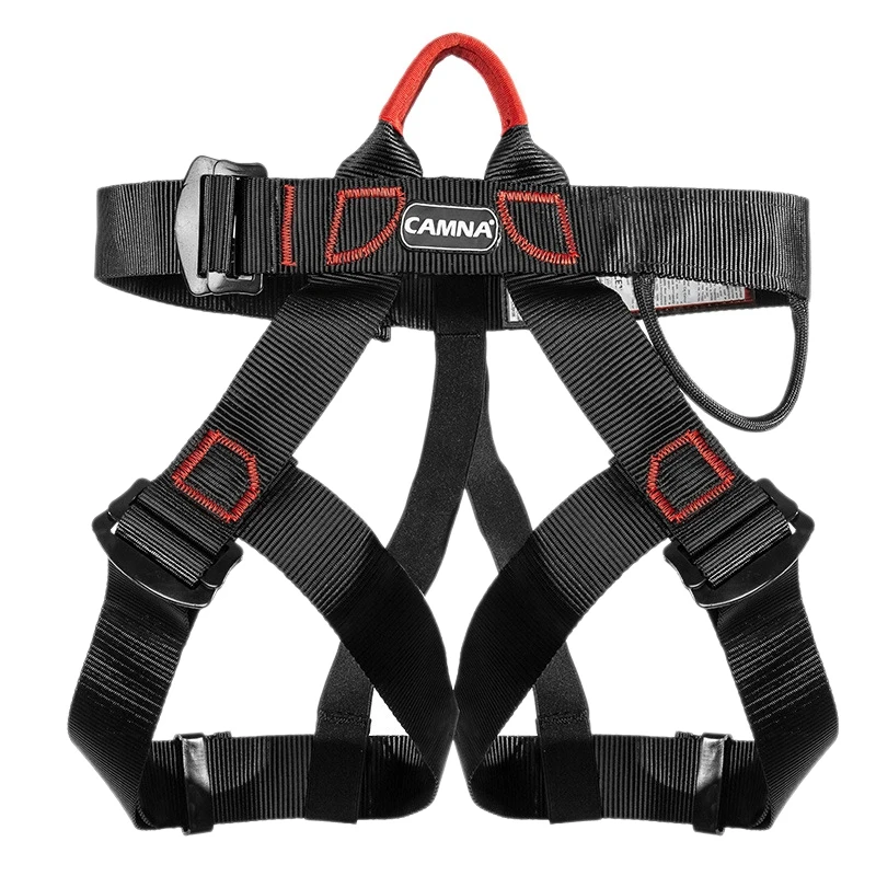 

Camna Climbing Half-Length Belt, Chest Strap, Seat Belt Outdoor Climbing Mountaineering Belt Black