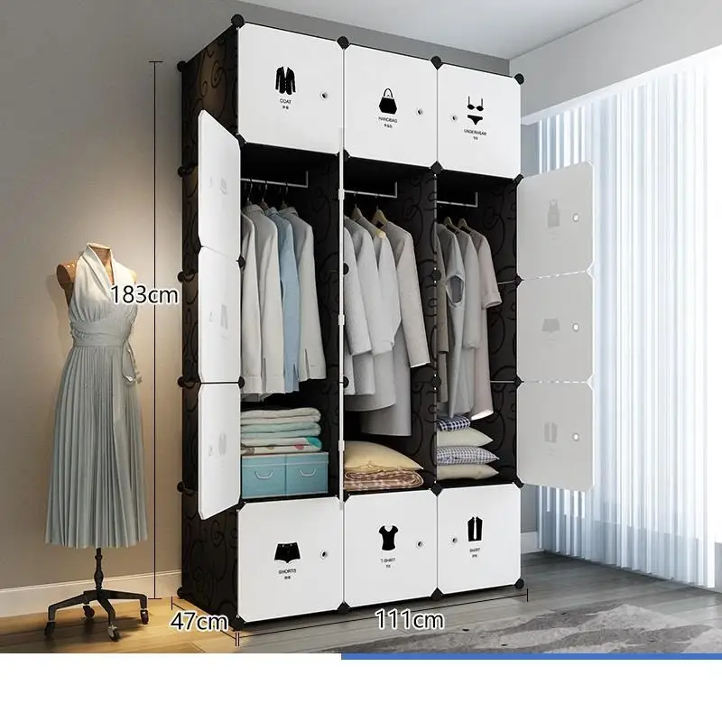 Chambre Yatak Odasi mobillya Almacenamiento Armario Armazenamento гардероб Mueble De Dormitorio шкаф для спальни мебель гардероб - Цвет: Version N