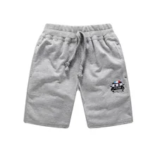 KZ6328 повседневные брюки для мальчиков в западном стиле из чистого хлопка 19 летние новые стильные детские шорты с вышивкой