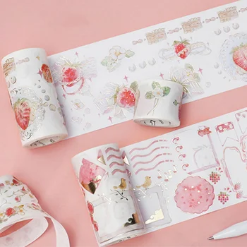 

1 Piece Various Size Cake Strawberry Masking Tape Scrapbooking Decorative Adhesive Paper Tape Japanese Masking Tapes