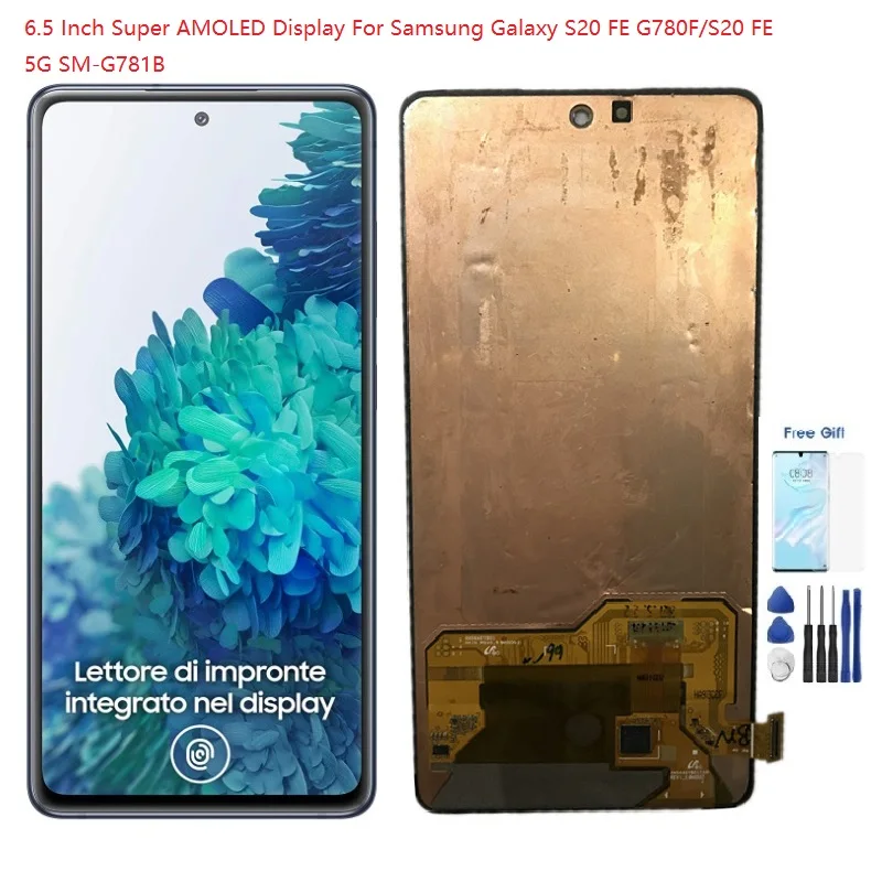 6-5-Inci-Super-AMOLED-untuk-Samsung-Galaxy-S20-FE-Lcd-G780F-S20-FE-5G ...