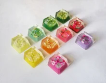 

1PC Fruit Keycap Cartoon Design Custom Resin Keycap Game For Keyboard Keycap Is Suitable Cherry MX