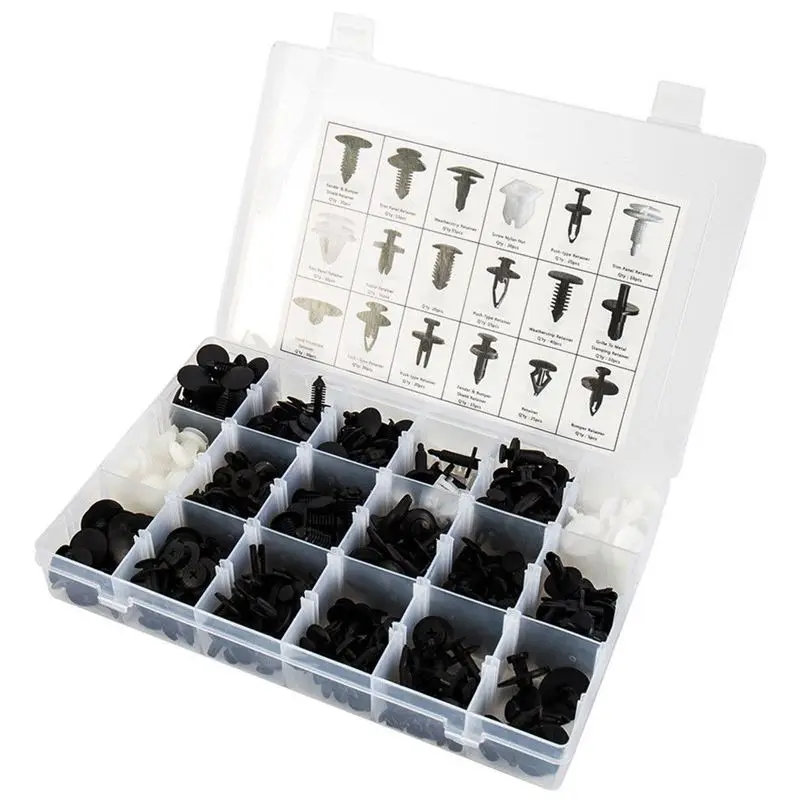415 шт Пластиковые накладки на двери автомобиля, заклепки для бампера, винты, панель, набор крепежных деталей для Ford