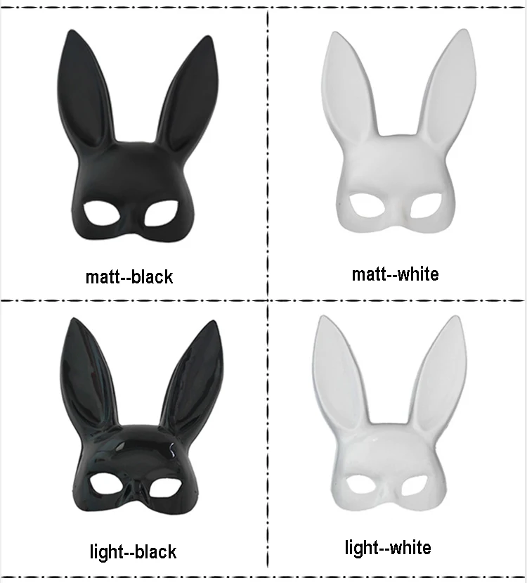 matt face rabbit mask