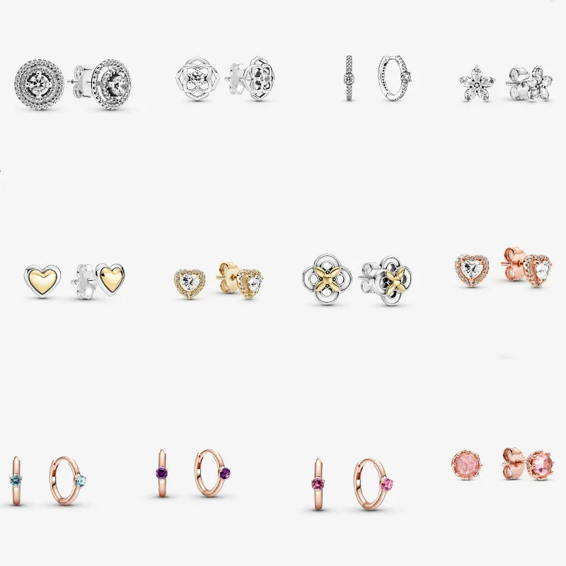 

Серьги-гвоздики в виде лепестков розы, серебристые, розовые