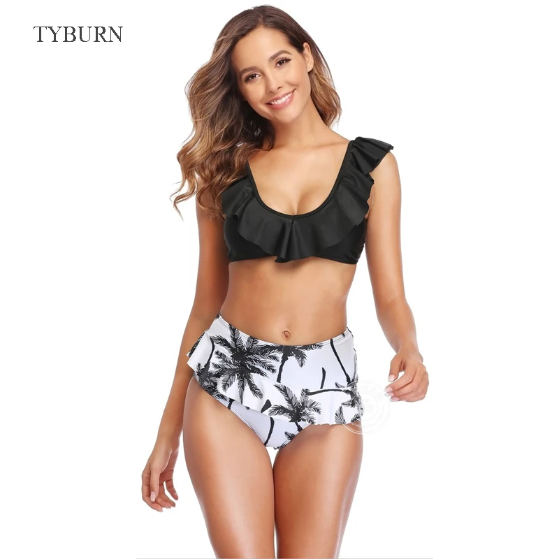 

TYBURN New Sexy Bikini 2020 Set Women black Swimsuit Sexy Backless Swimwear High Waist Bikinis Bathing Suit Beachwear Biquinis